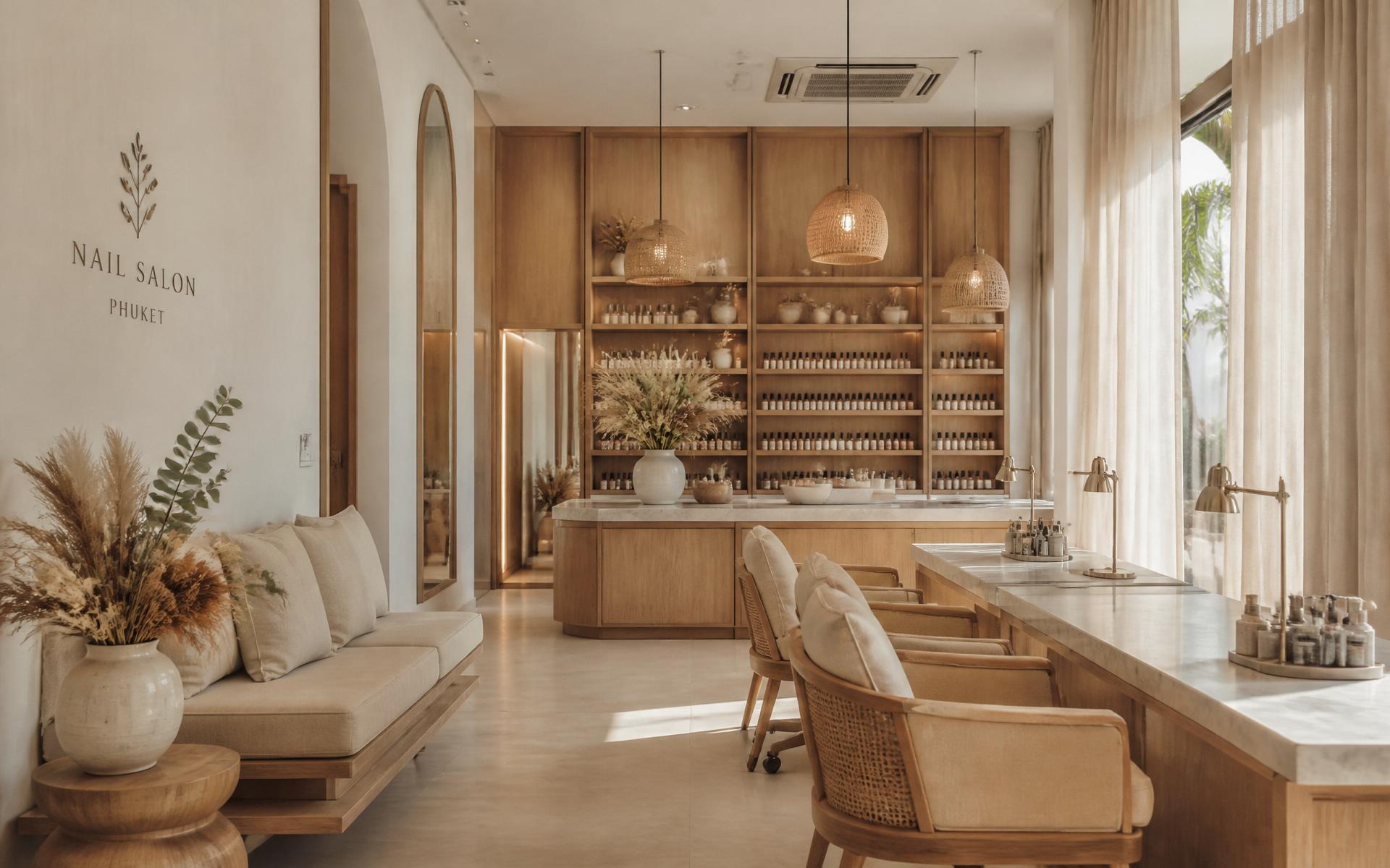 Guests enjoying a signature treatment at Nails & Eyelash by Pooky, Phuket's luxury boutique nail studio
